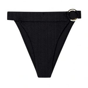Monday Swimwear Antigua Bottom - Black Chevron